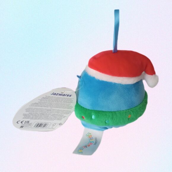 NWT 4in Squishmallow Winter Holiday Ornaments  2pc Set PUFF Penguin+ BRAVEN Bear - Picture 3 of 5